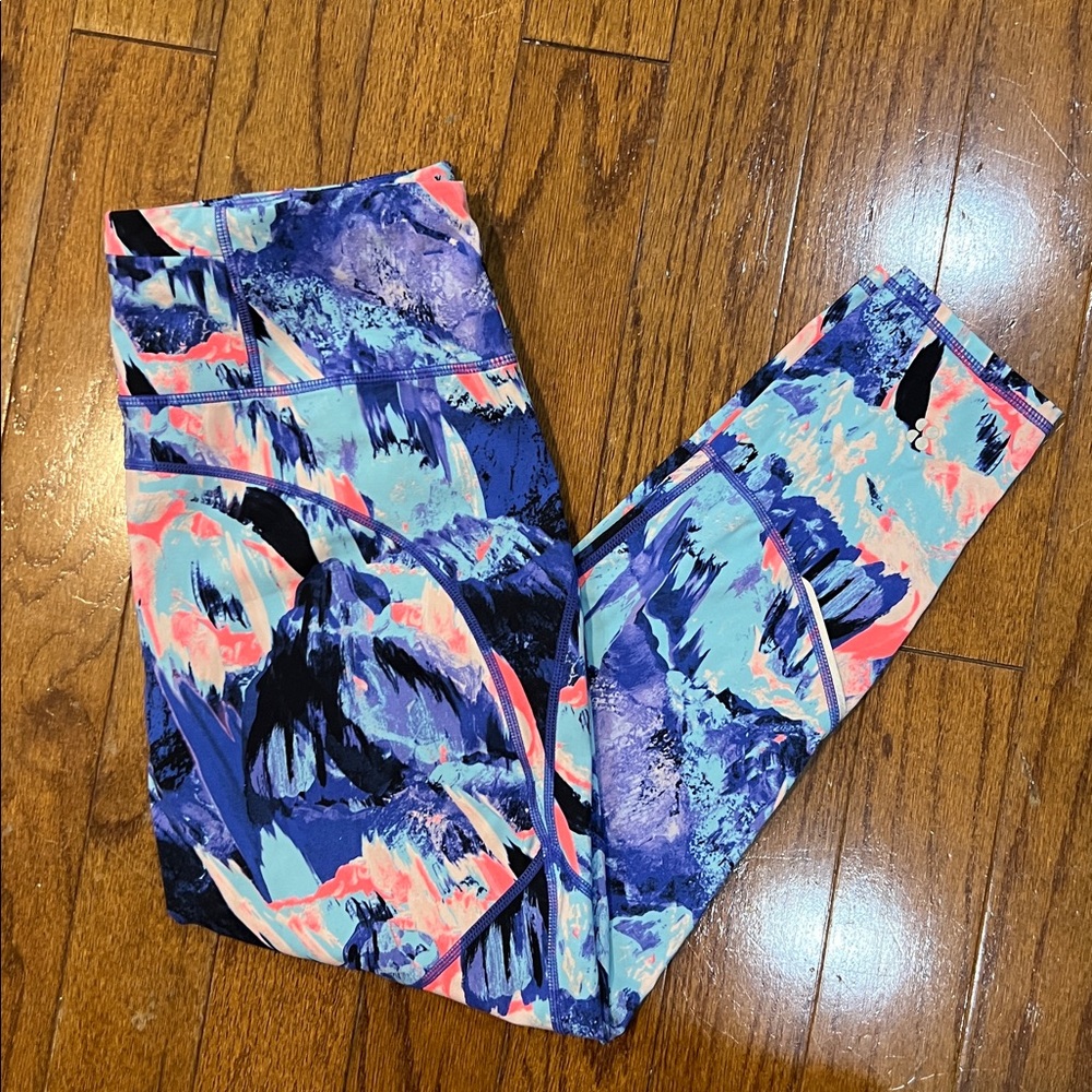 Sweaty Betty size medium leggings colorful EUC - Picture 2 of 4
